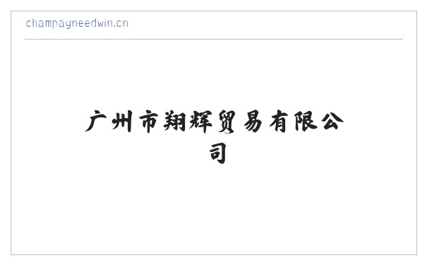 广州市翔辉贸易有限公司 缩略图